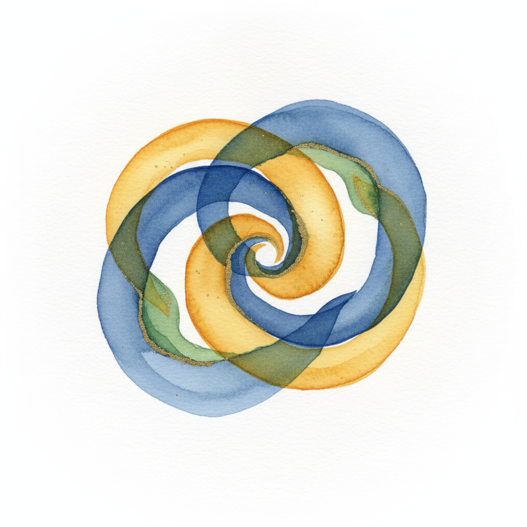 Crossroads with wide horizon – symbol of departure instead of standstill