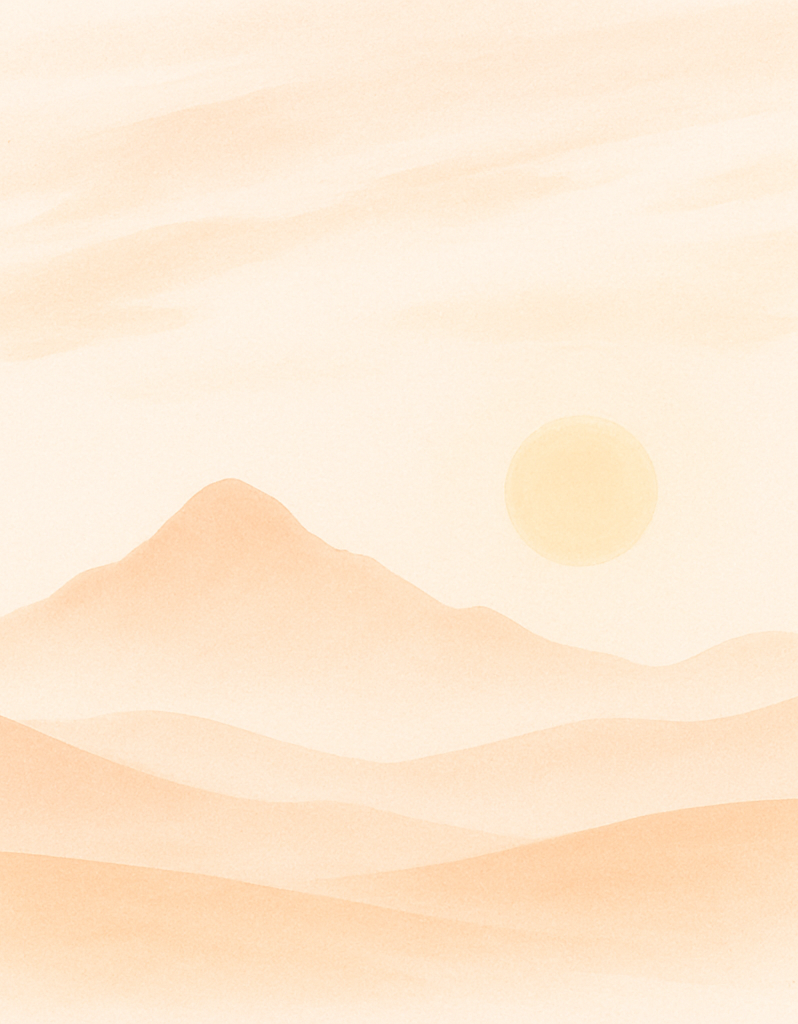 Silhouette on a path at dusk