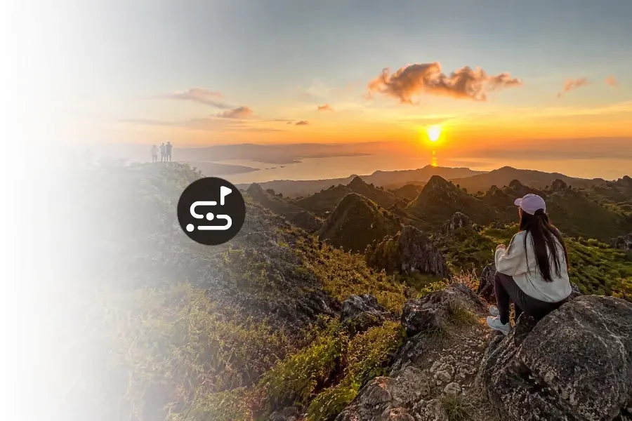 OSMEñA Peak Sunset and Waterfall from Moalboal in Guided Tour in Patong, Cebu, Philippines