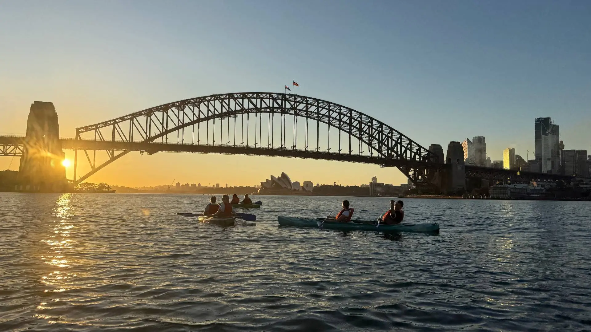 Sunrise Double Kayak Tour on Sydney Harbour water activities in 1 Railway Ave, Lavender Bay NSW 2060, Australia