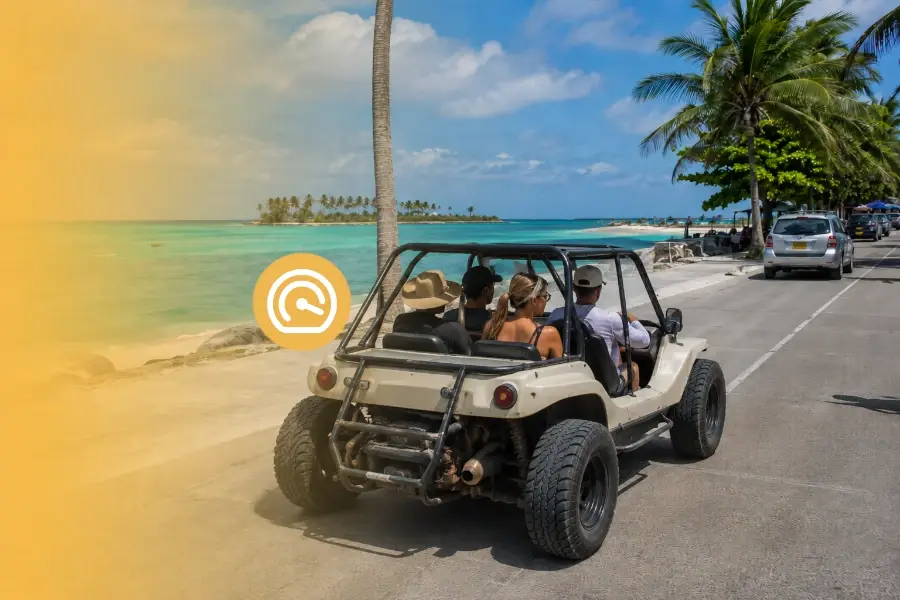 Discover Caribbean Island San Andrés with Buggy motor tour in La Loma, Archipelago of San Andrés, Providencia and Santa Catalina, Colombia