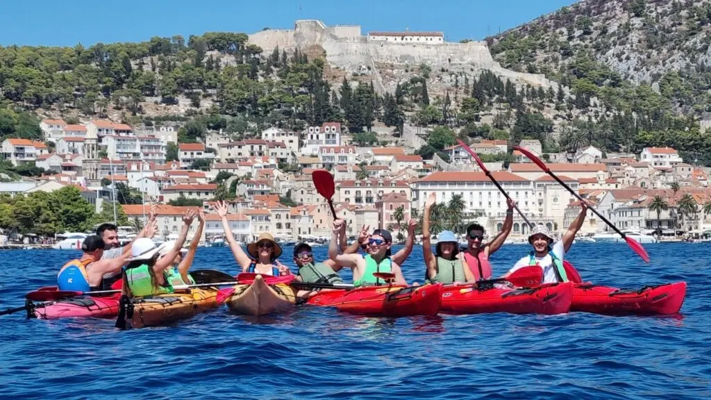 Half-Day Sea Kayak Tour from Hvar to Pakleni Islands water activities in Križna Luka, Hvar, Croatia