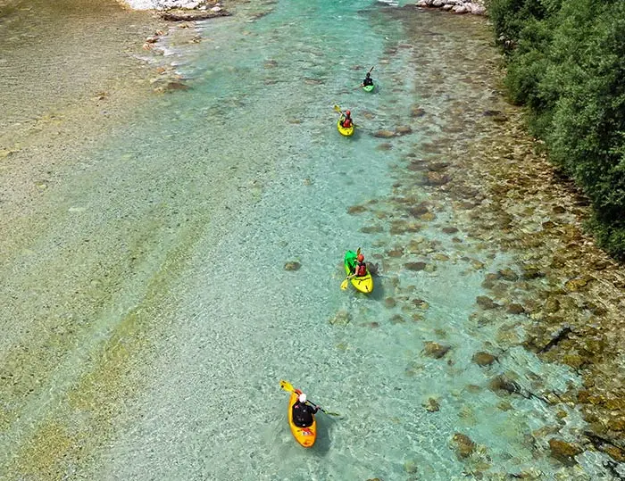 Guided Sit-on-Top Kayak Trip on the Soča River booking image 2
