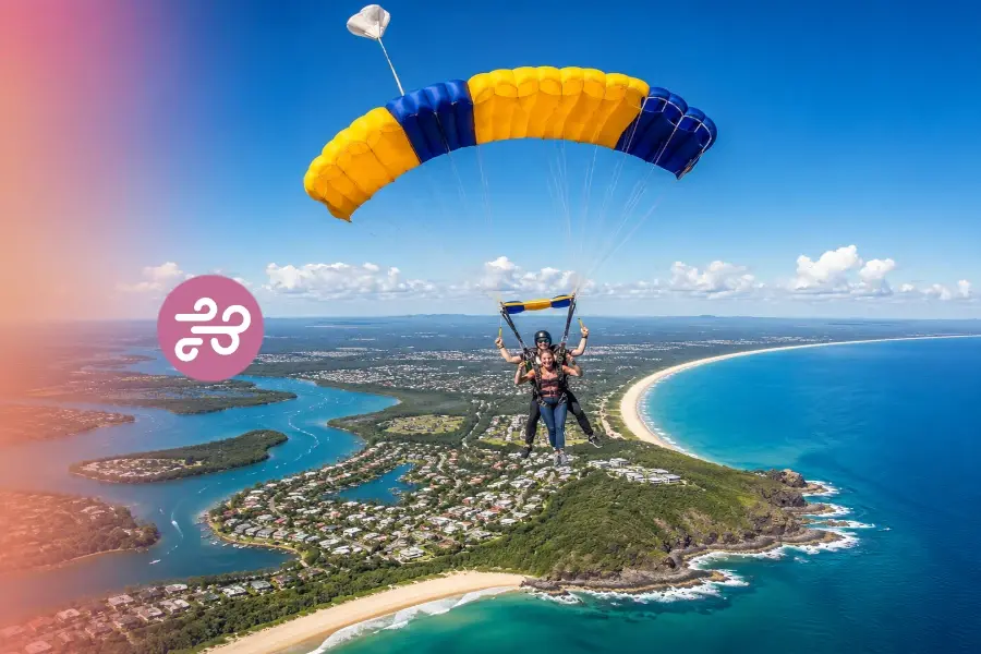 Panoramic Skydiving Experience in Air Activities in Sunshine Coast, Queensland, Australia