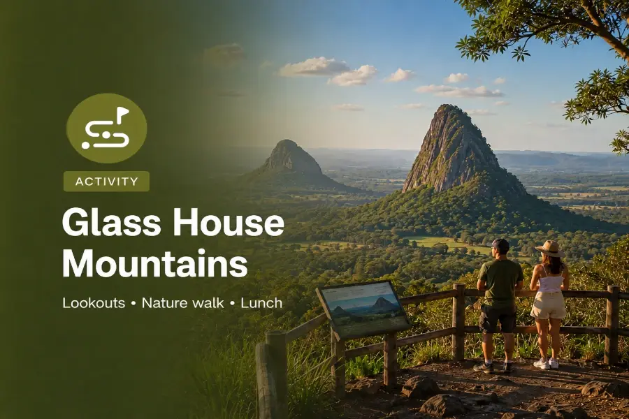 Glass House Mt. Tour with Transport and Lunch in Guided Tour in Queensland, Australia