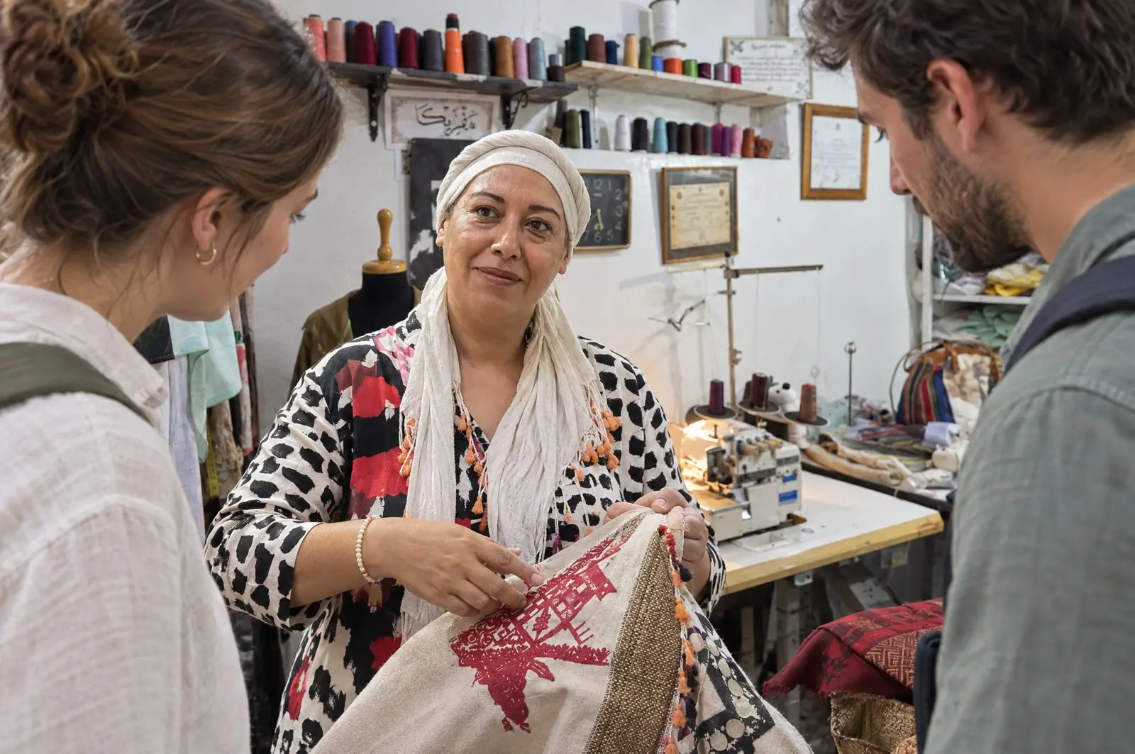 Traditional embroidery workshop, Marrakech image 2