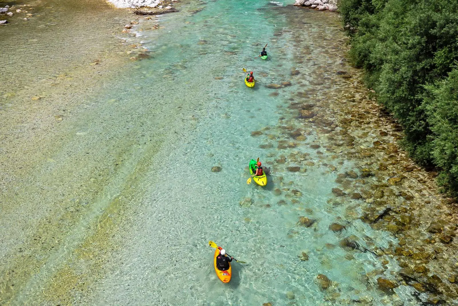 Guided Sit-on-Top Kayak Trip on the Soča River booking image 1