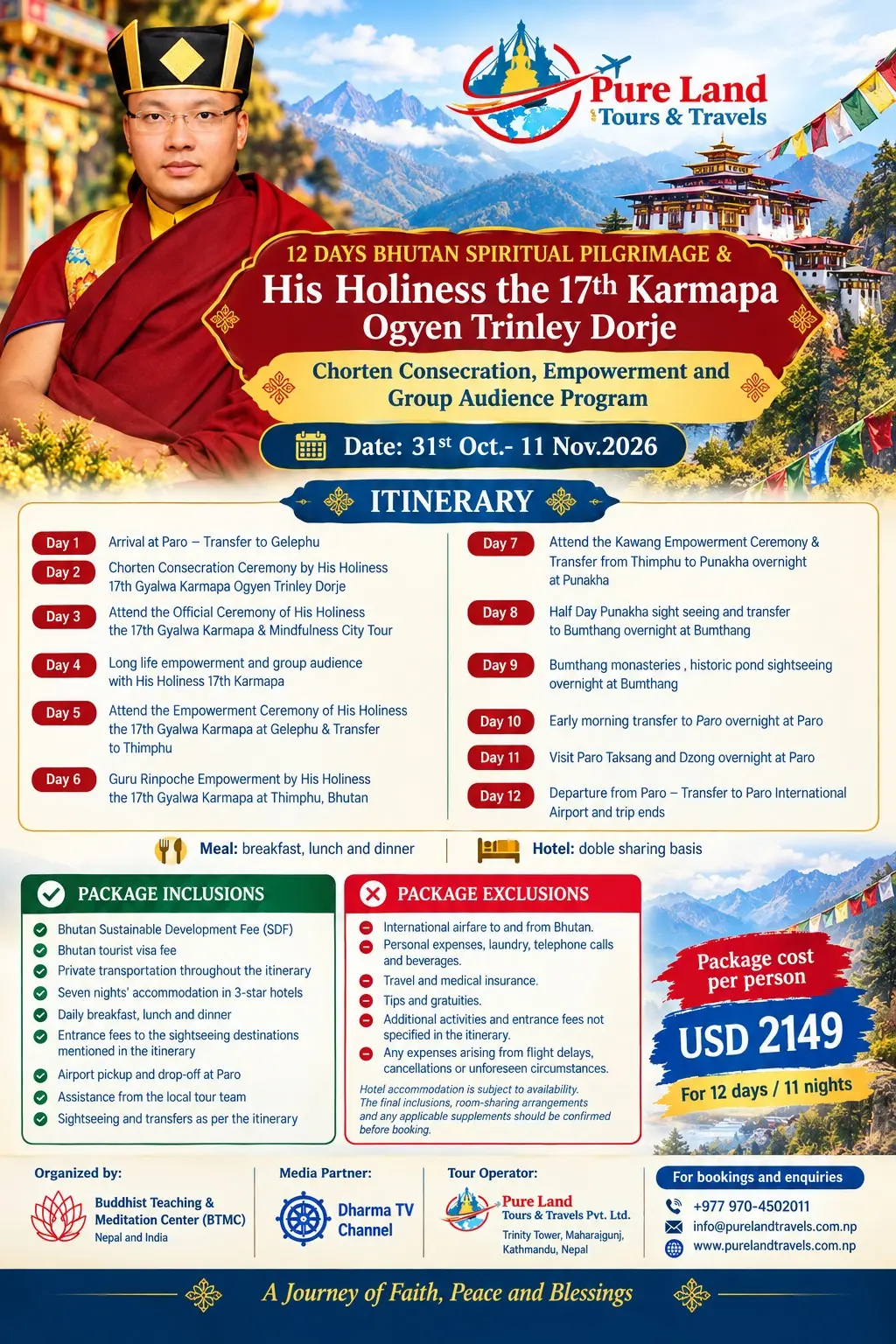 Bhutan Pilgrim Tours can book image 2